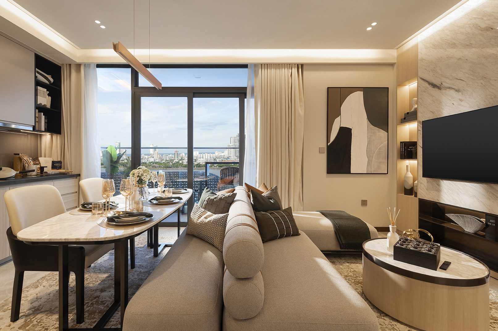 2 bedroom Filmore Danang unit 23.05 for sale on the 23rd floor. The